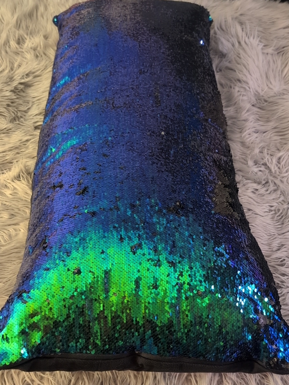 New Y2K Flip Sequin Mermaid Body Pillow